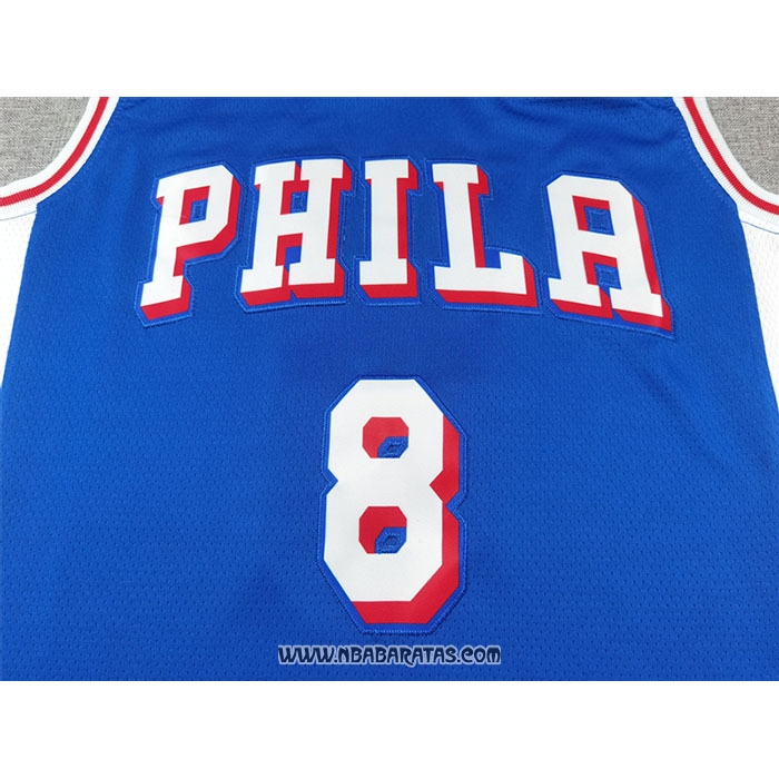 Camiseta Philadelphia 76ers Paul George #8 Icon 2024-25 Azul